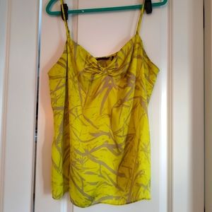 Yellow pattern tank top